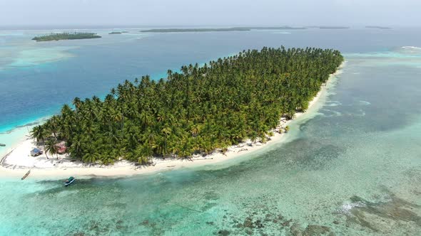 Caribbean White Unspoiled Sandy Beach