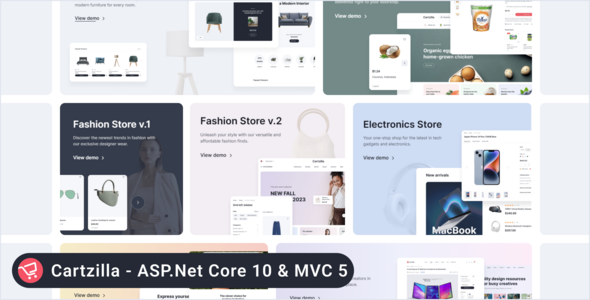 Cartzilla – ASP.Net Core 10 & MVC 5 Multipurpose E-Commerce Template