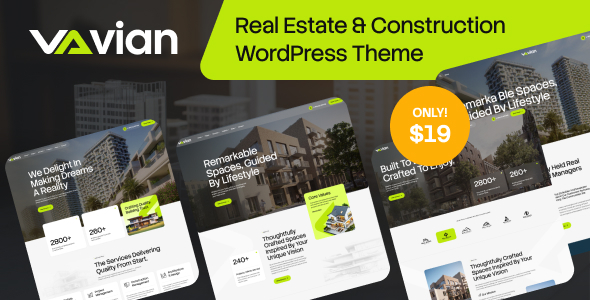 Vian - Real Estate & Construction WordPress Theme
