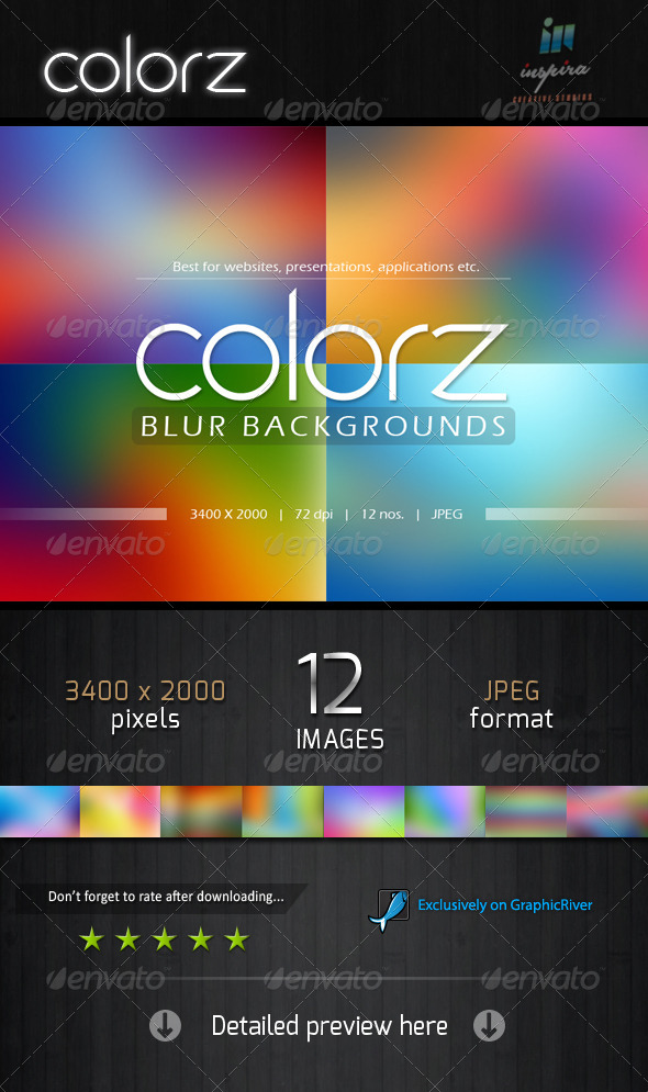 Colorz Blur Backgrounds