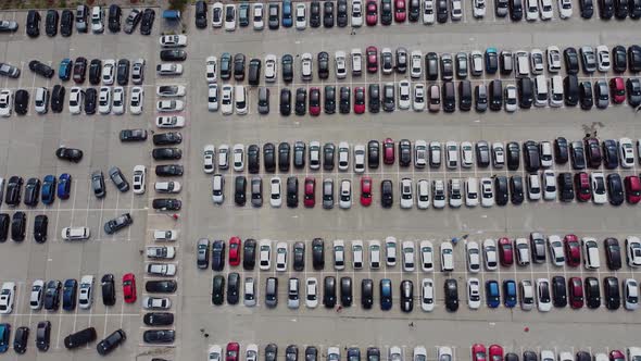 Aerial View Of Car Parking