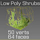 5x Low Poly Shrubs - 3DOcean Item for Sale