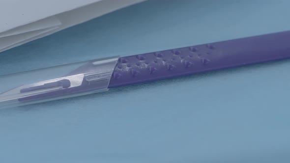 Closeup of Medical Scalpel