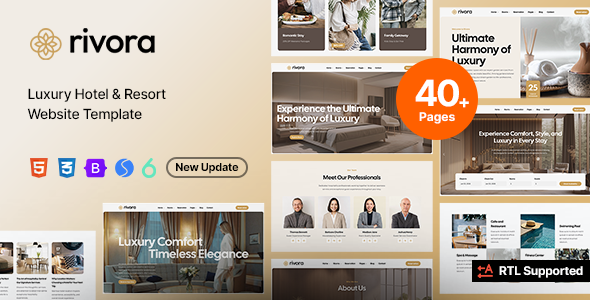 Rivora - Hotel Booking HTML Template