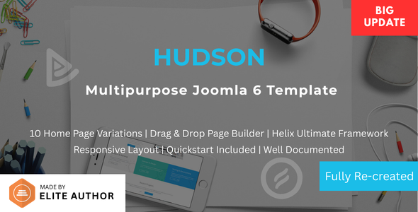 Hudson - Multipurpose Joomla Template