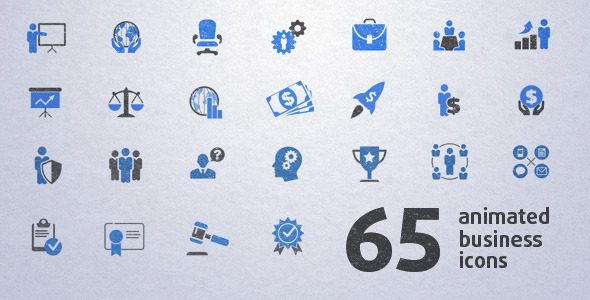 65 Animated Business Icons alt