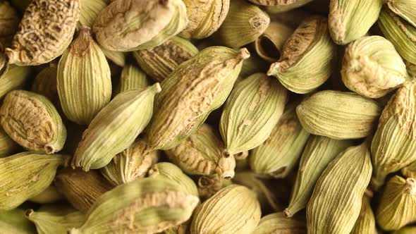 Green Cardamom Seeds Background