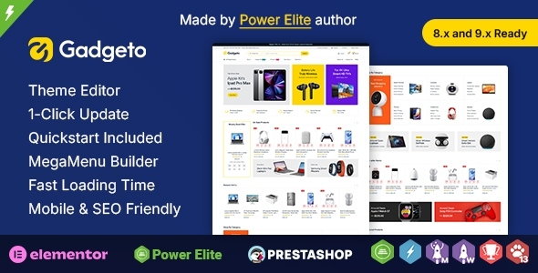 Gadgeto - Electronics Store Elementor Prestashop Responsive Theme