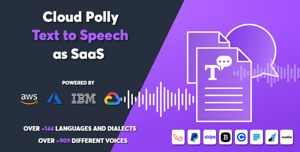 Cloud Polly - Ultimate AI Text to Speech as SaaS
