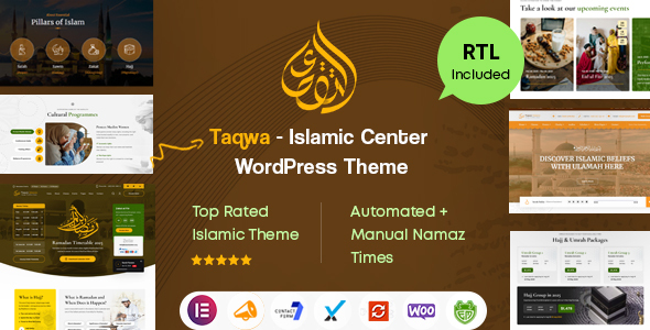 Taqwa - Islamic Center & Mosque WordPress Theme + RTL