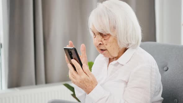 Elderly Woman with Smartphone