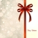 Red Bow on a Christmas Card - GraphicRiver Item for Sale