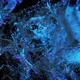Blue molecules in slow motion - VideoHive Item for Sale