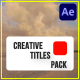 Creative Titles Animation - VideoHive Item for Sale
