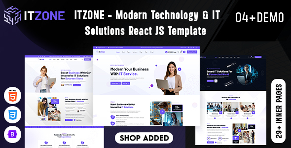 Itzone - Modern Technology & IT Solutions React JS Template