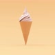 Animation Ice Cream Cone Swirling in the Air - VideoHive Item for Sale
