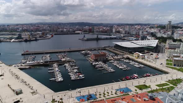 City Port of Coruña Spain