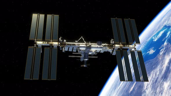 International Space Station Rotates Its Solar Panels alt