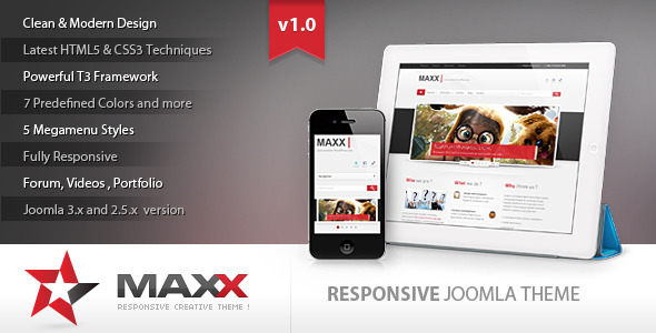 Maxx – Responsive Creative JoomlaTemplate