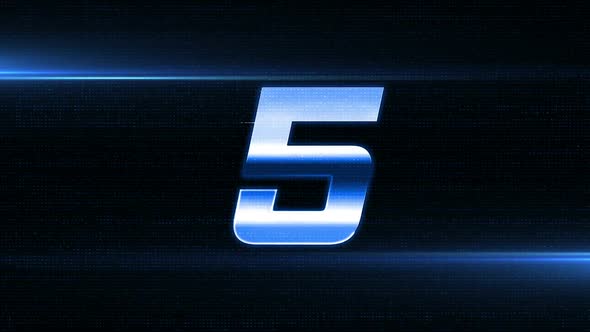 4k Holographic Cybernetic Countdown alt