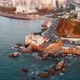 Sunset, Castle Wulff, Pacific ocean coast, Avenue, Street (Vina del Mar, Chile) - VideoHive Item for Sale