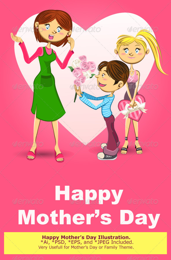 Happy Mother’s Day Illustration