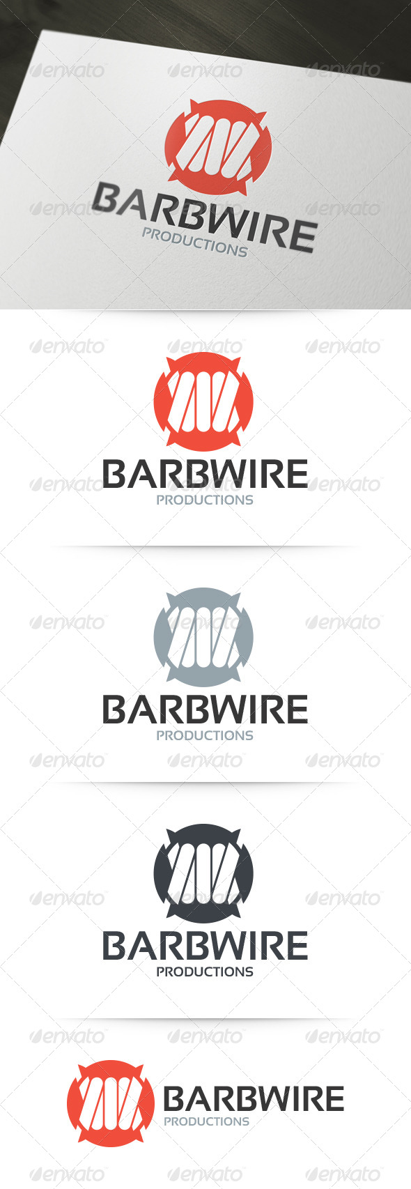 Barbwire Logo Template
