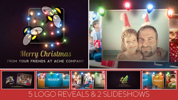 Christmas Lights Logo & Slideshow alt