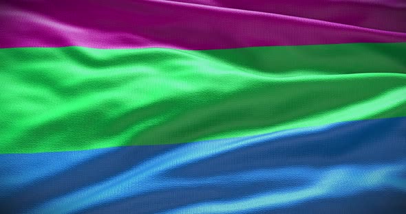 PolysexualPolysexual symbol flag background waving