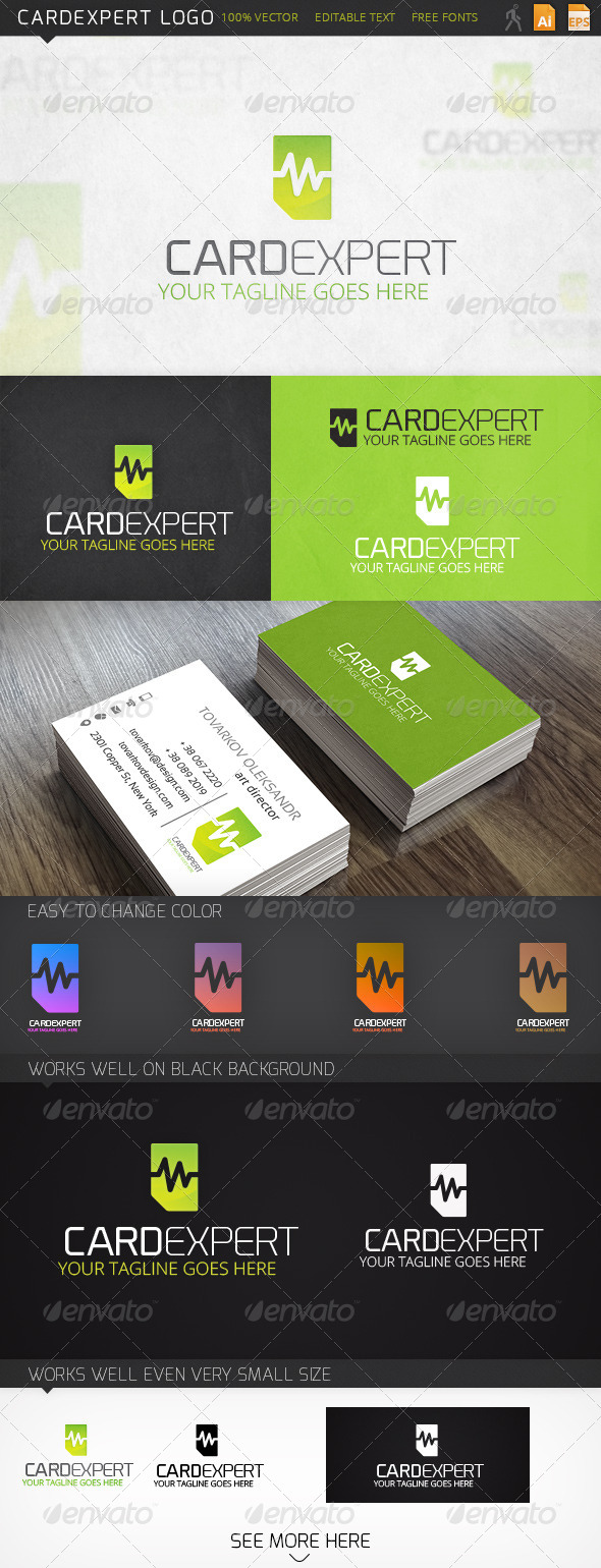 Cardexpert Memory Card Logo Template