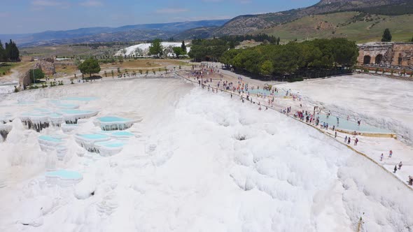 Flying Over the Mountain Pamukkale