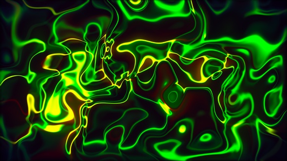 Bright Neon Green Line Abstract Background Seamless Loop V3