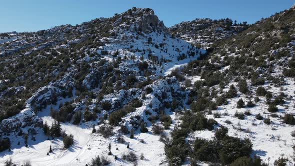 Snowy Mountain Landscape