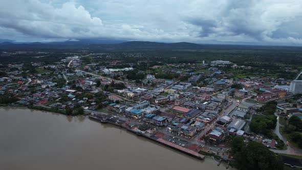 The Towns of Sarawak, Borneo, Malaysia