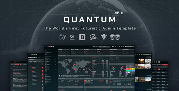 Quantum - Laravel 12 + Vite Bootstrap 5 Admin Template