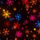 Christmas Neon Snow Flakes - VideoHive Item for Sale