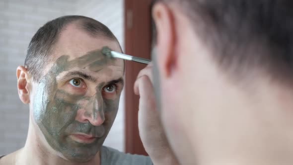 Cosmetic mask for men. 