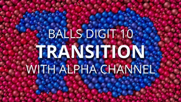 Balls Pearls Digit 10 transition