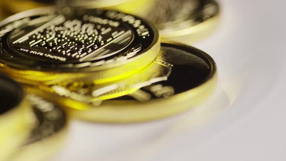 Rotating shot of Titan Bitcoins 