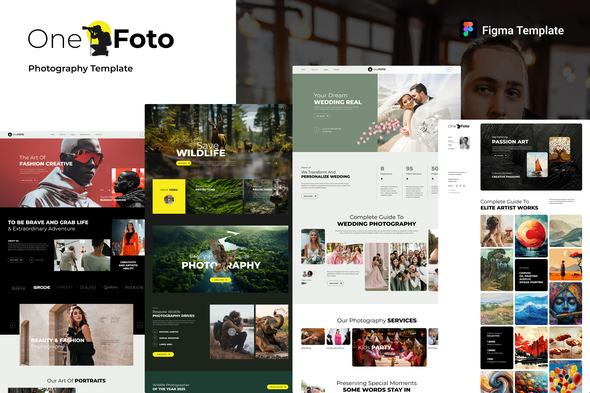 OnePhoto - Photography & Portfolio Figma Template
