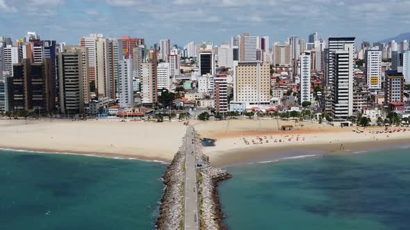 Downtown Fortaleza state Ceara Brazil. Travel destination. Tropical scenery