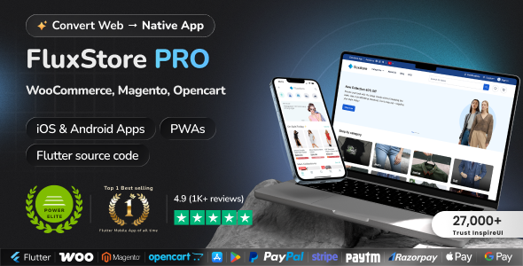 Fluxstore Pro - Flutter E-commerce Full App for Magento, Opencart, and Woocommerce