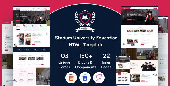Stadum - University Education HTML Template
