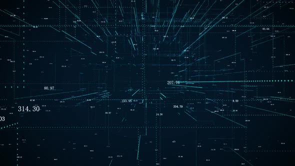 Big Data Binary Digital Cryptography Line Grid Space Recommendation Background