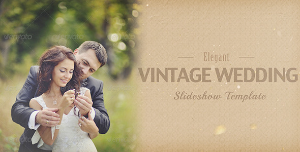 Elegant Vintage Wedding Album Slideshow