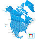 North America Map Vector  - GraphicRiver Item for Sale