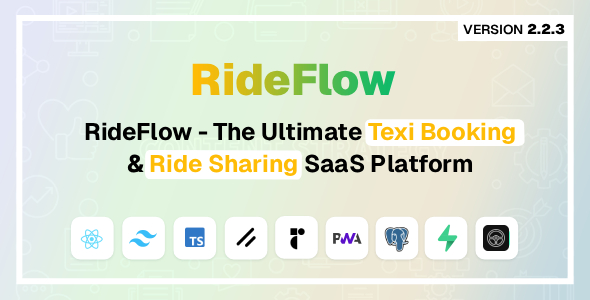 RideFlow - The Ultimate Ride Booking & Ride Sharing SaaS Platform