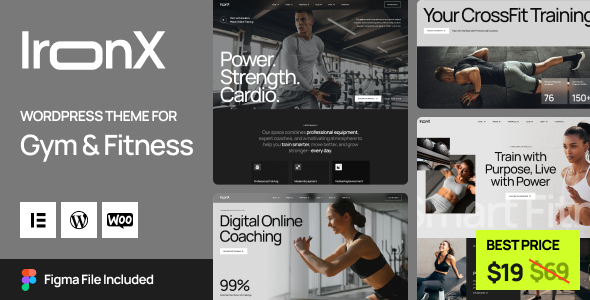 IronX - Gym & Fitness WordPress Theme