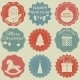 Christmas New Year Label Set - GraphicRiver Item for Sale