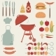 Barbecue Grill Elements - GraphicRiver Item for Sale